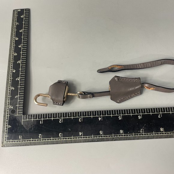 V 73 Gold-tone Lock with Gray Case and Hanging Strap - Picture 1 of 10